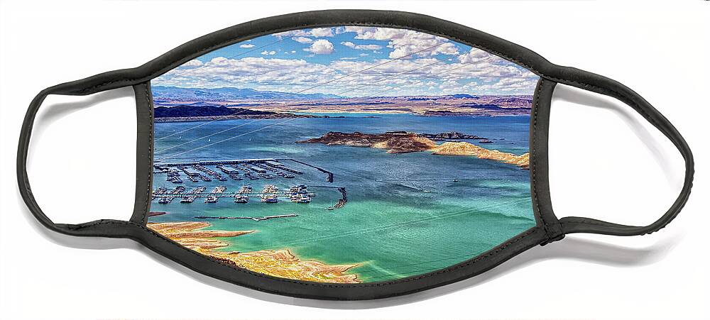 Lake Mead Face Mask featuring the photograph Lake Mead, Nevada by Tatiana Travelways