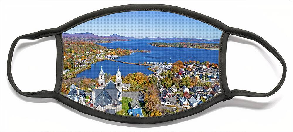 Newport Vt Face Mask featuring the photograph Lake Memphremagog From Newport, VT by John Rowe