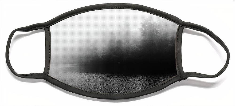Black And White Face Mask featuring the photograph Lake Minnewaska by Ana Luiza Cortez