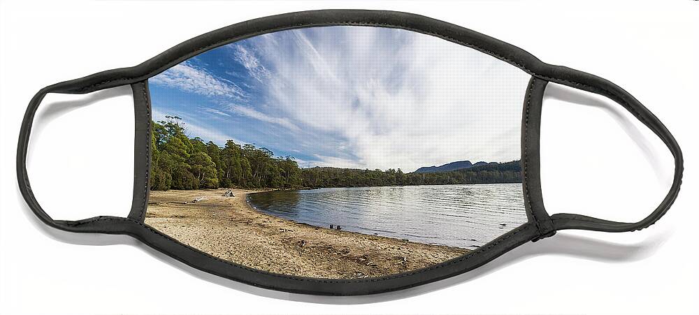 Tasmania Face Mask featuring the photograph Lake St. Clair, Tasmania, Australia 3 by Elaine Teague
