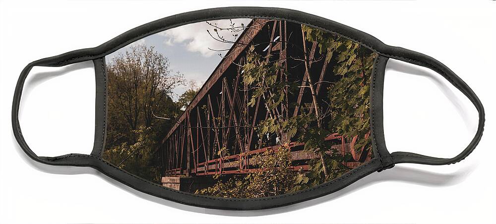 Landscapes Face Mask featuring the photograph Landscape Photography - Rail Road Bridge 2 by Amelia Pearn