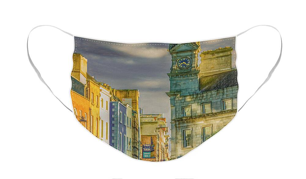 Ireland Face Mask featuring the photograph Late Afternoon in Dublin, Vertical by Marcy Wielfaert