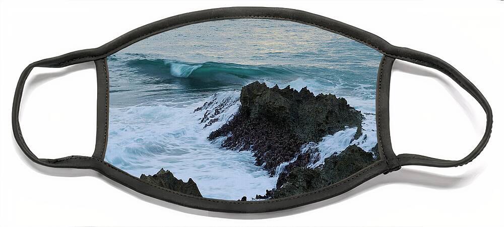 Hawaii Face Mask featuring the photograph Lava Seascape by James Covello