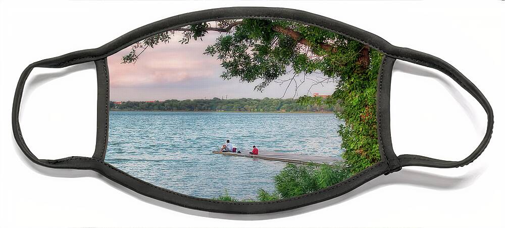 Lake Face Mask featuring the photograph Lazy Summer Day by Joan Bertucci