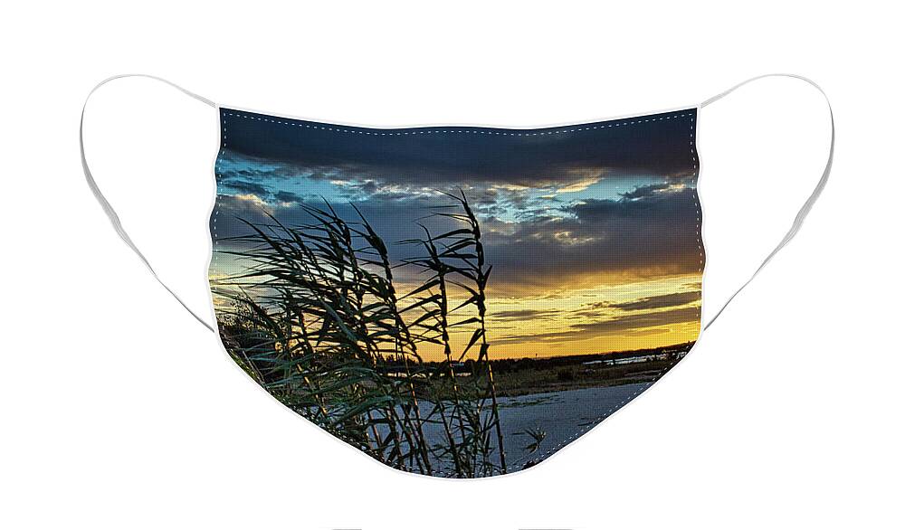 Sunset Face Mask featuring the photograph Leaving Provence by Portia Olaughlin
