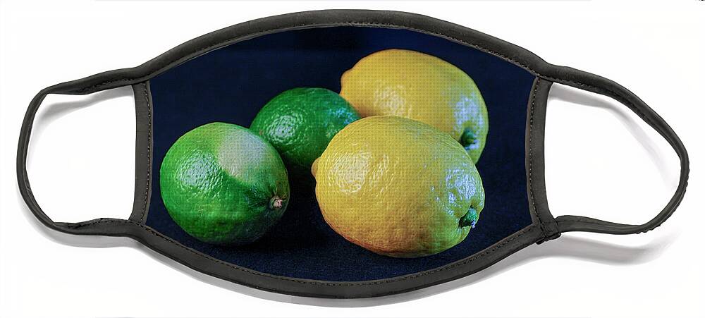 Lemon Face Mask featuring the photograph Lemons and limes by Cordia Murphy