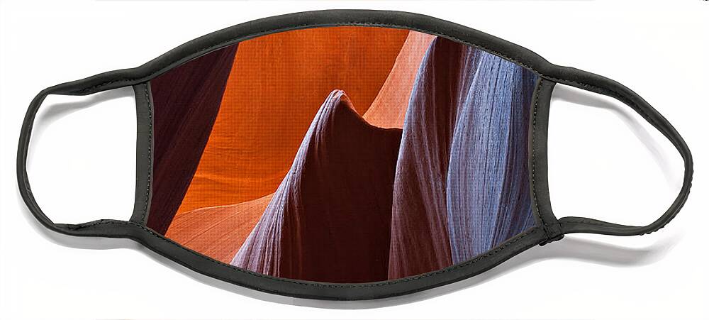 Antelope Canyon Face Mask featuring the photograph Little Wave by Peter Boehringer