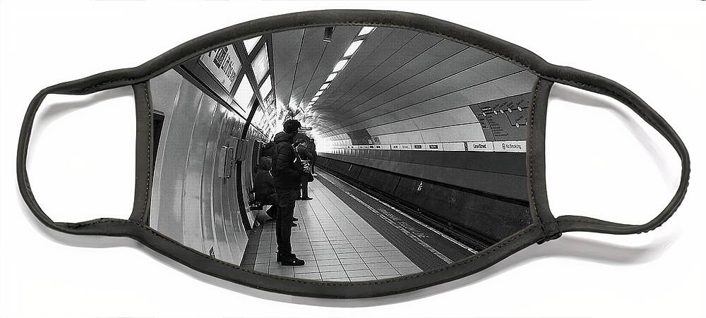 Liverpool Face Mask featuring the photograph LIVERPOOL. Lime Street Underground Station. by Lachlan Main