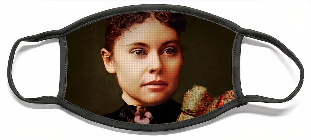 Wingsdomain Face Mask featuring the photograph Lizzie Borden Took An Ax And Gave Her Mother Forty Whacks 20210828 by Wingsdomain Art and Photography