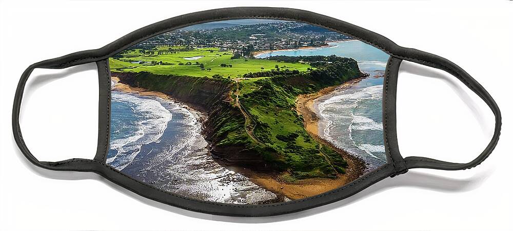 Beach Face Mask featuring the photograph Long Reef Headland No 1 by Andre Petrov