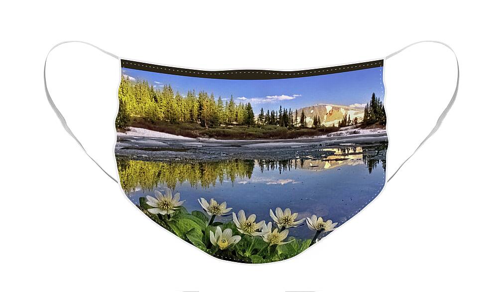 Lost Lake Face Mask featuring the photograph Lost Lake by Bob Falcone