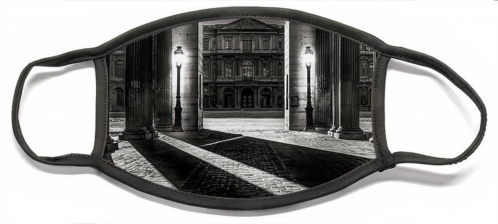 Cour Carrée Face Mask featuring the photograph Louvre Palace Passage by Dee Potter