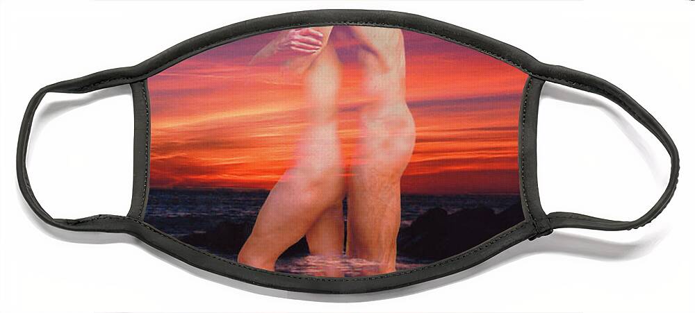 Nudes Face Mask featuring the photograph Lovers Dream by Kurt Van Wagner