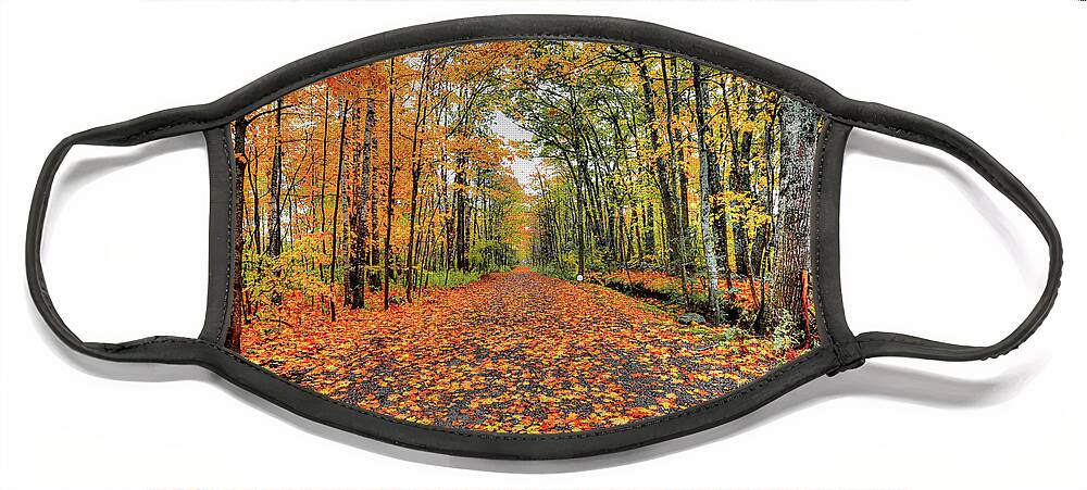 Fall Face Mask featuring the photograph Luckey Lane by Jeff Cooper