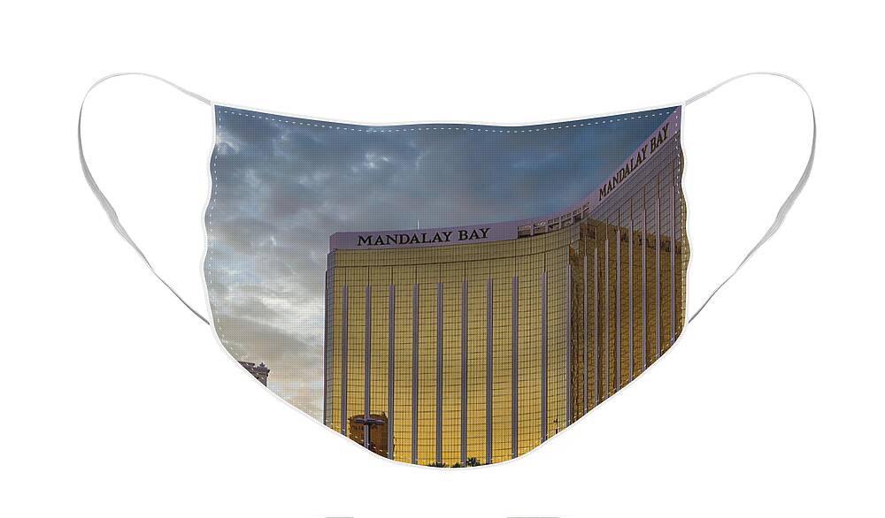 Mandalay Face Mask featuring the photograph Mandalay Bay Hotel Vegas by Chris Smith