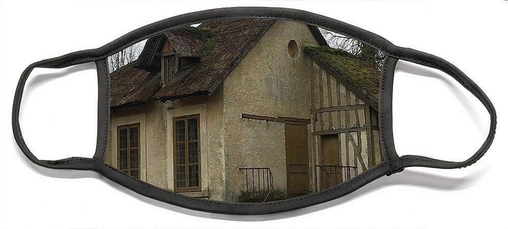 Marie Antoinette Face Mask featuring the photograph Maries Village House Versaille by Roxy Rich