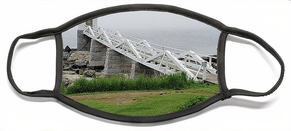 Maine Lighthouse Face Mask featuring the photograph Marshall Point Lighthouse by Mary Capriole