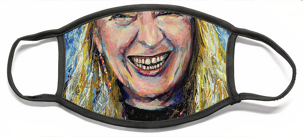 Acrylic Face Mask featuring the painting Martha Rose by Robert FERD Frank