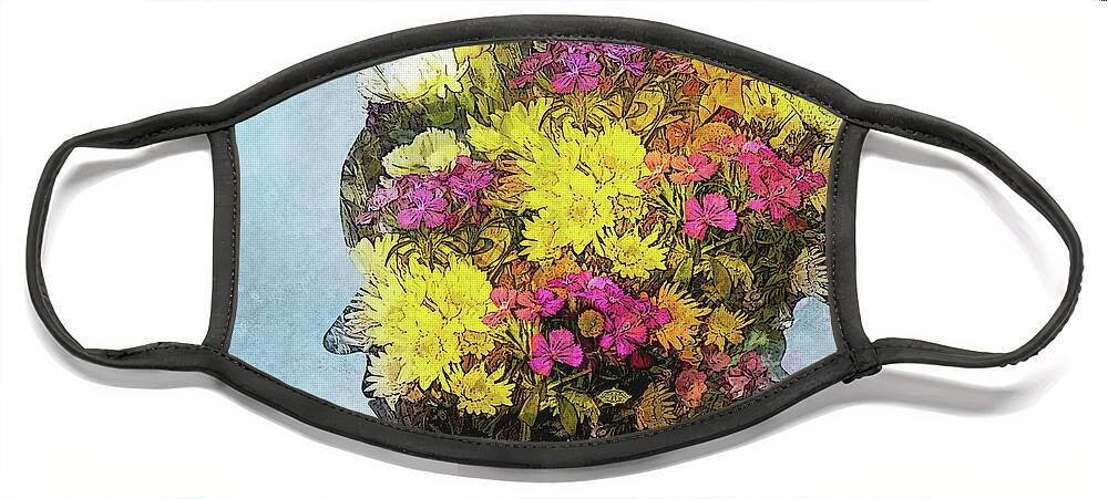 Flowers Face Mask featuring the photograph Me Myself and I by Shara Abel