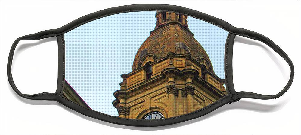 Melbourne Town Hall Face Mask featuring the photograph Melbourne Town Hall 3 by Randall Weidner