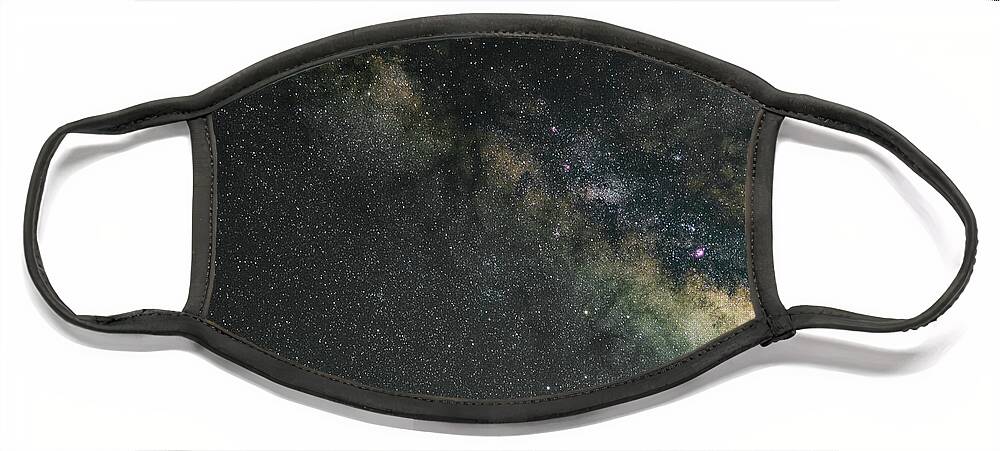 Long Exposure Face Mask featuring the photograph Milky Way by Jermaine Beckley