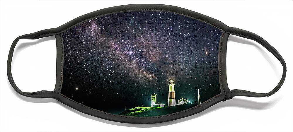 Stars Face Mask featuring the photograph Milky Way Over Montauk by Sean Mills