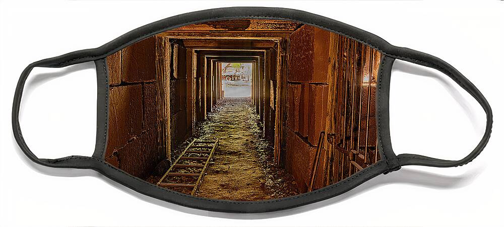 Face Mask featuring the photograph Mine Shaft by Al Judge