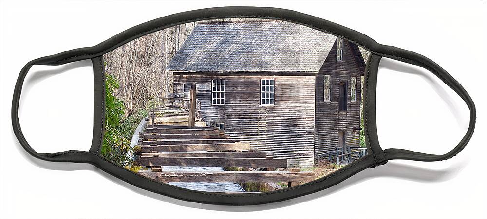 Great Smoky Mountains National Park Face Mask featuring the photograph Mingus Mill by Stacy Abbott