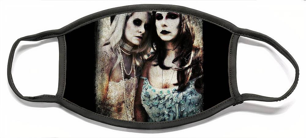 Dark Face Mask featuring the digital art Monique and Ryli 1 by Mark Baranowski
