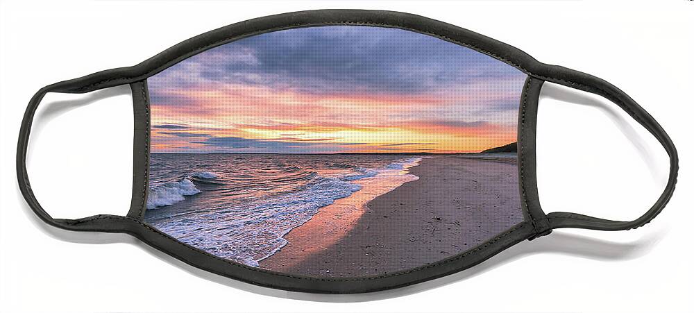 Beach Face Mask featuring the photograph Morning at Sunken Meadow by Sean Mills