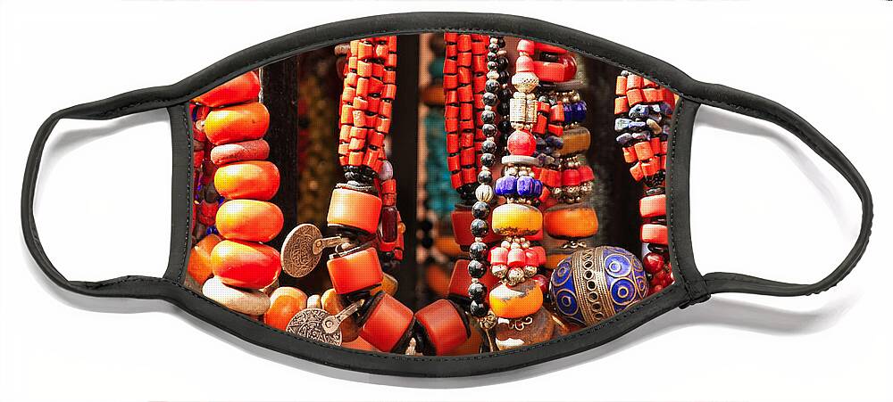 Moroccan Beads Face Mask featuring the photograph Moroccan Beads by Gene Taylor