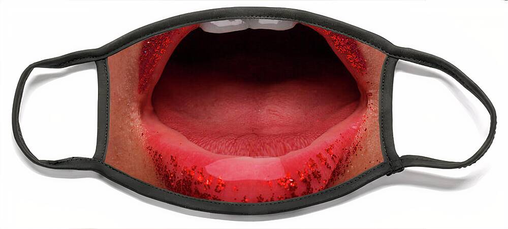 Mouth Face Mask featuring the photograph Mouth Watering... by Marco Crupi