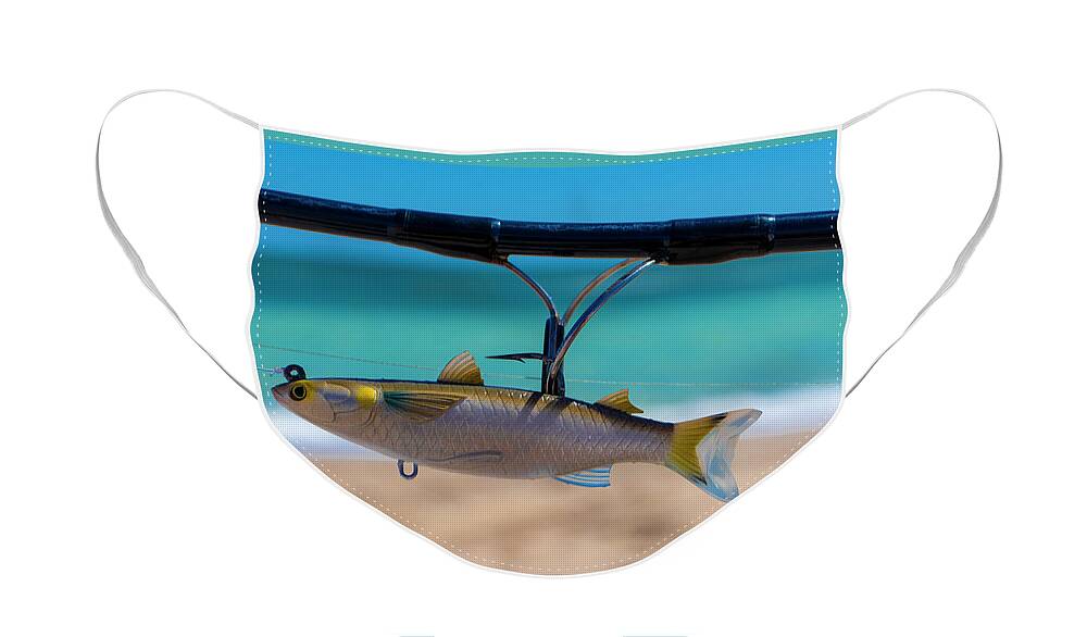 Fishing Lure Face Mask featuring the photograph Mullet Swim Fishing Lure by Blair Damson