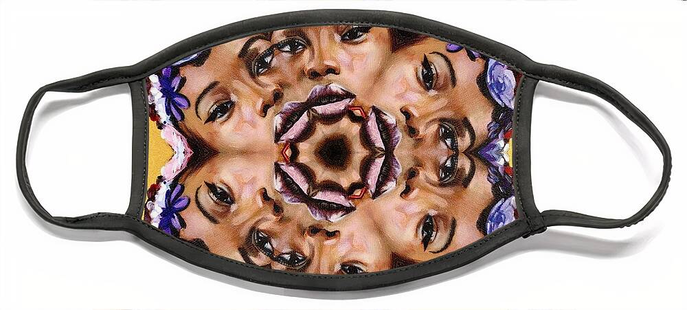  Face Mask featuring the painting Multi verse by Clayton Singleton