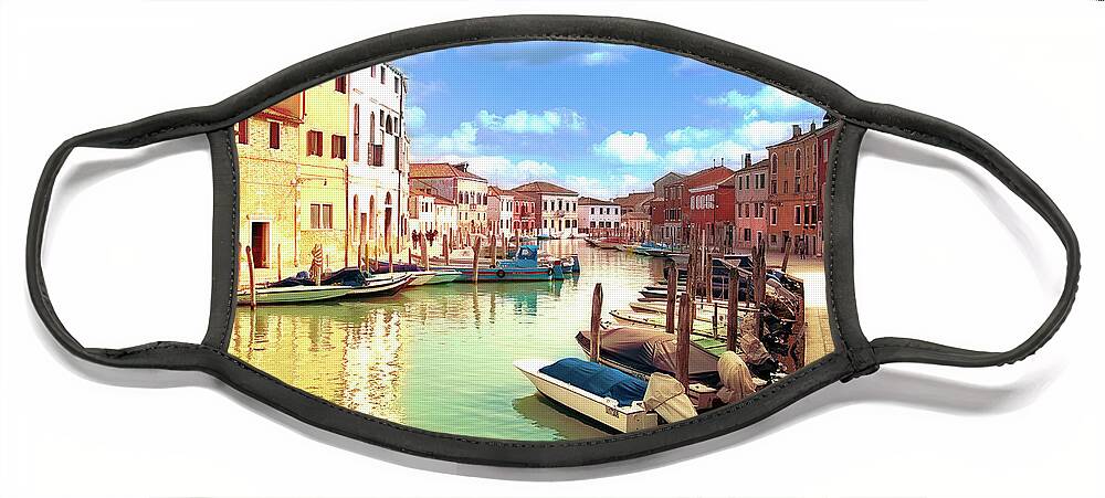Murano Face Mask featuring the photograph Murano Of The Venice Lagoon by Jack Torcello