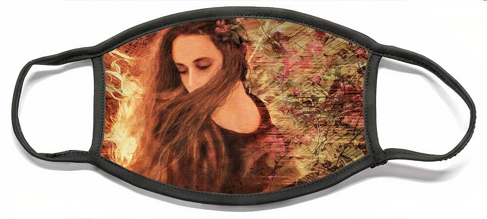 Music Face Mask featuring the photograph Music Masked in the Wind by Shara Abel