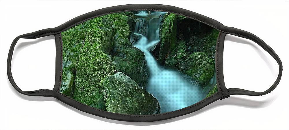 Waterfalls Face Mask featuring the photograph New Hampshire Waterfalls by Steve Brown