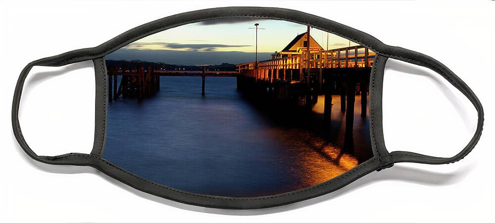 Pier Face Mask featuring the photograph Night in Russell - Bay of Islands, New Zealand by Kenneth Lane Smith