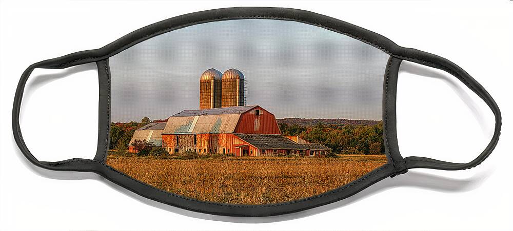 Sunset Face Mask featuring the photograph North Country Sunset by Rod Best