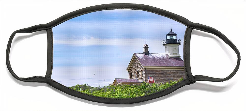 North Lighthouse Face Mask featuring the photograph North Lighthouse by Rehna George