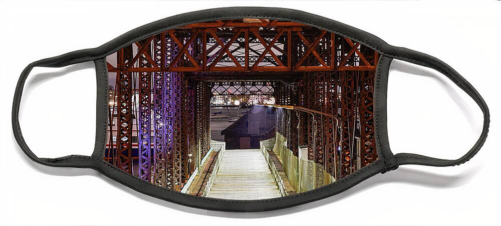 Boston Face Mask featuring the photograph Northern Ave. Bridge by Alexander Farnsworth