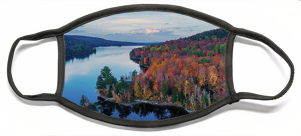 Norton Pond Face Mask featuring the photograph Norton Pond Vermont by John Rowe