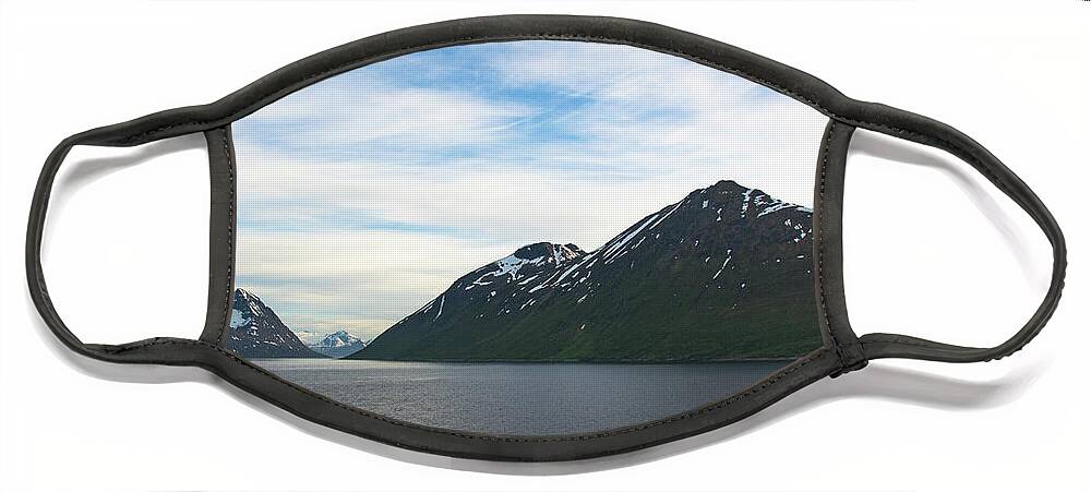 Norway Face Mask featuring the photograph Norwegian Fjord North of the Artic Circle by Matthew DeGrushe