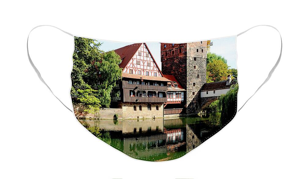Water Face Mask featuring the photograph Nuremberg, Germany sits on the Pegnitz river by Gunther Allen