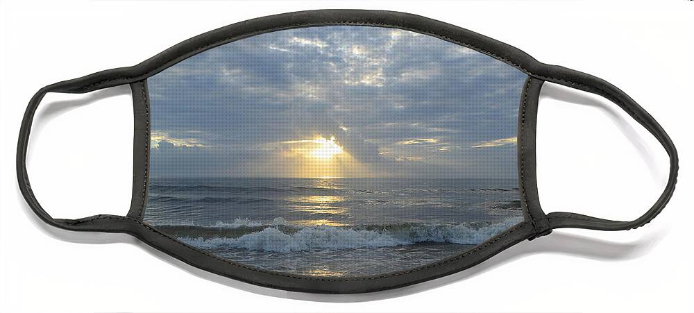 Obx Sunrise Face Mask featuring the photograph OBX Sunrise 8/3 by Barbara Ann Bell
