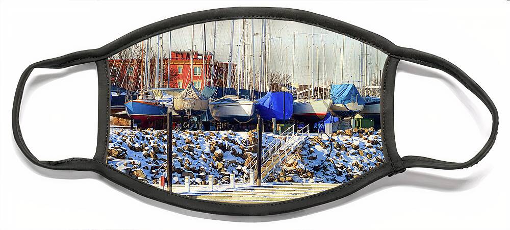 Lake City Marina Face Mask featuring the photograph Off Season by Susie Loechler