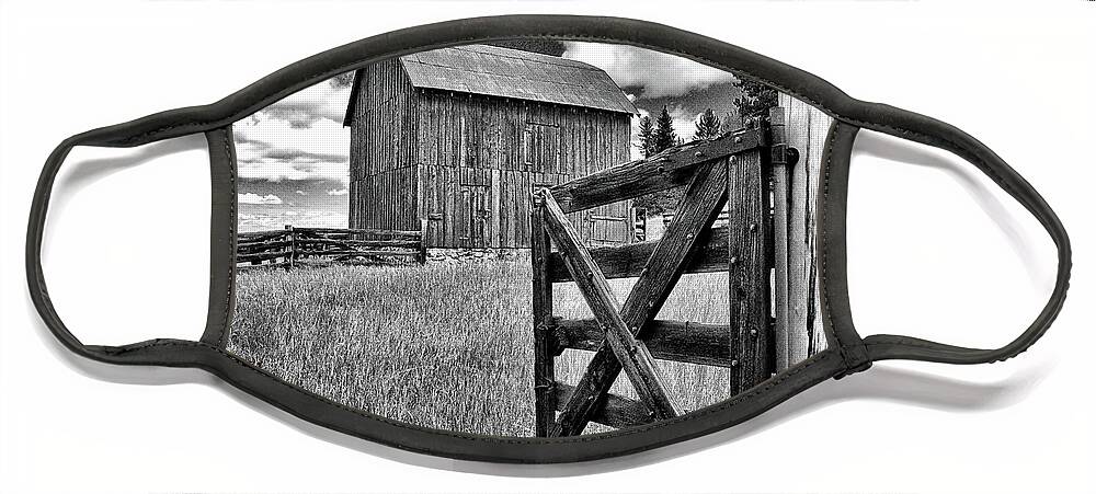 Barn Face Mask featuring the photograph Old Barn, Colorado by Bob Falcone