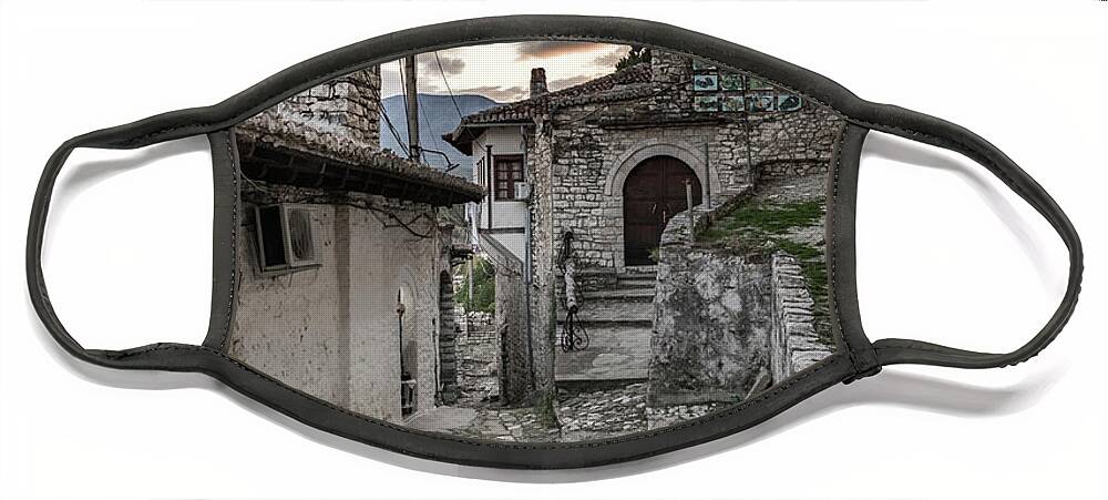 Cloudy Sky Face Mask featuring the photograph Old Town by Ari Rex