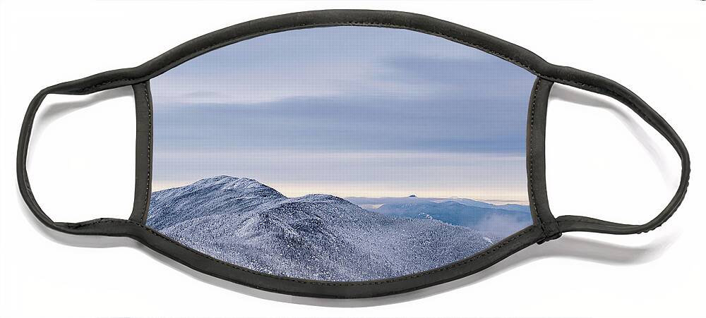 Landscape Face Mask featuring the photograph Ominous Winter Mountain Views by Chad Dikun