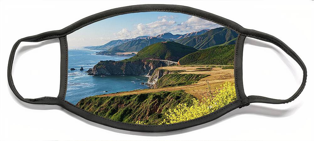 California Face Mask featuring the photograph On the Edge of Wonderland by Dan Carmichael